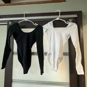 American Apparel Double U Long Sleeve Bodysuit